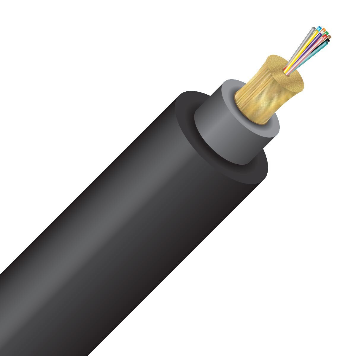 SSF™ 12 Strand OS2 Tactical Micro Distribution Cable - Bulk per Ft.